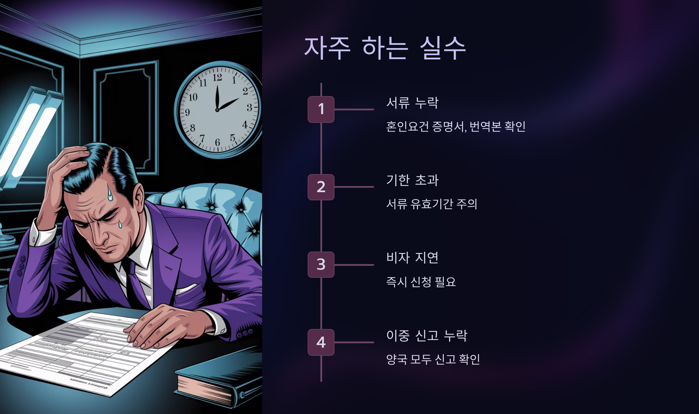 혼인신고 시 자주 하는 실수