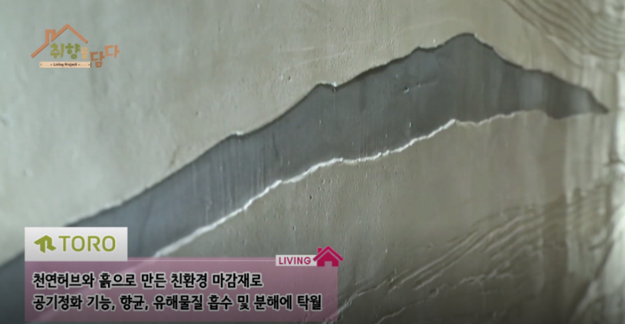 친환경 마감재인 TORO를 사용한 인테리어