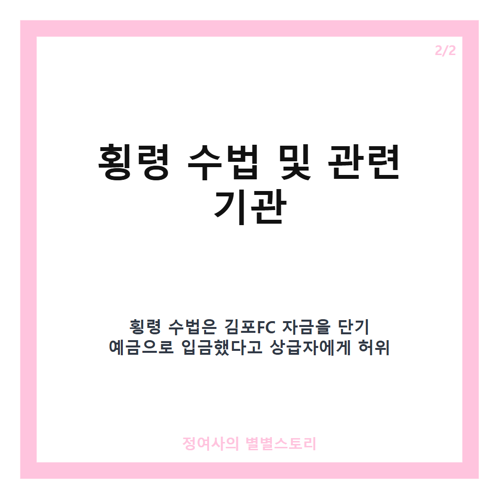 김포FC 58억 횡령 사건 전말과 경찰 수사 현황 분석 카드뉴스 3