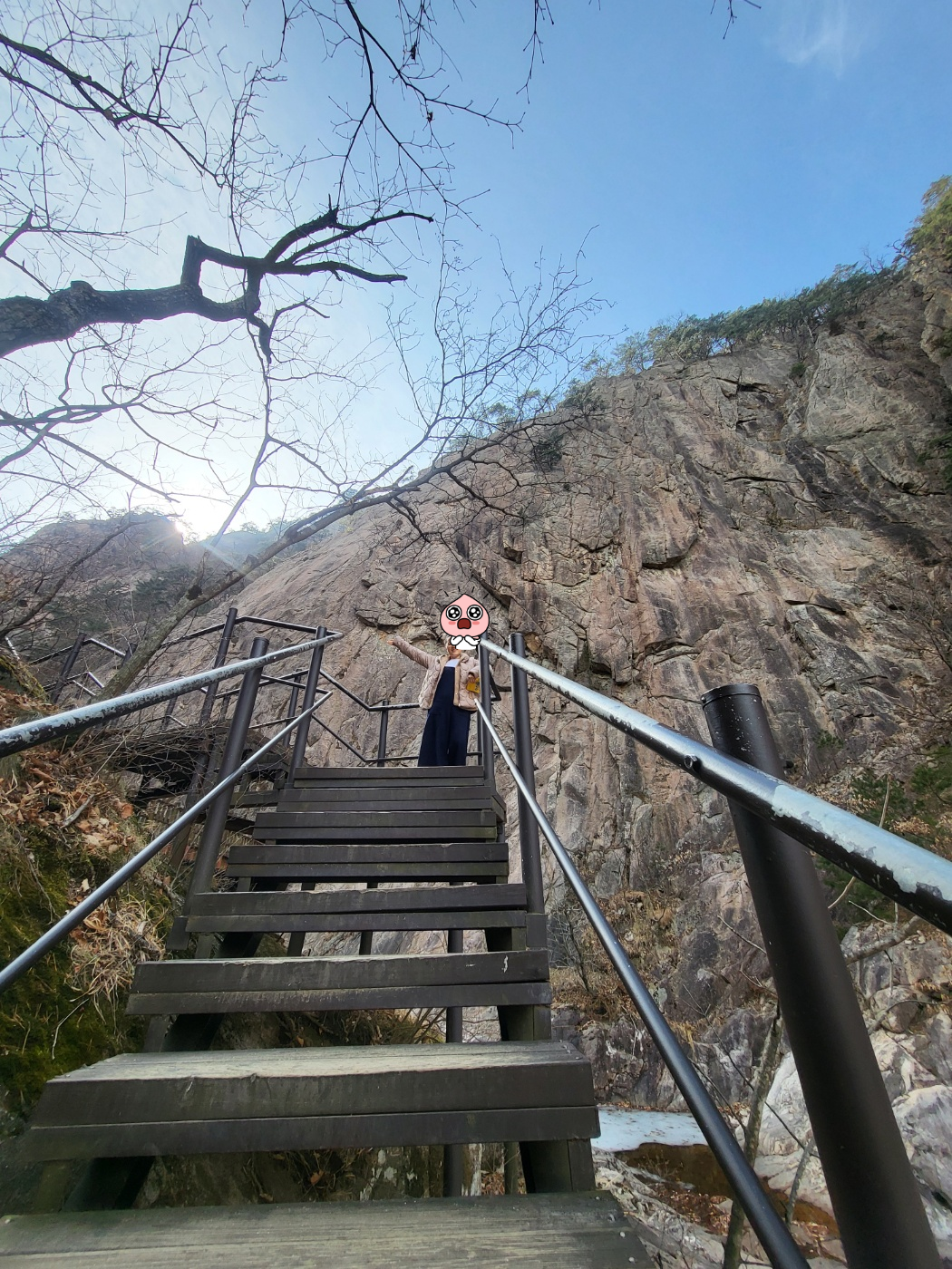 설악산 케이블카 대기 결국 포기! 비룡폭포 대신 선택한 용담폭포와 출렁다리 아이와 함께한 겨울 산행(토요일)