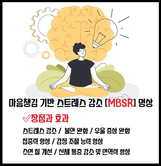 MBSR 명상 장점 효과