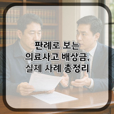 판례로 보는 의료사고 배상금, 실제 사례 총정리
