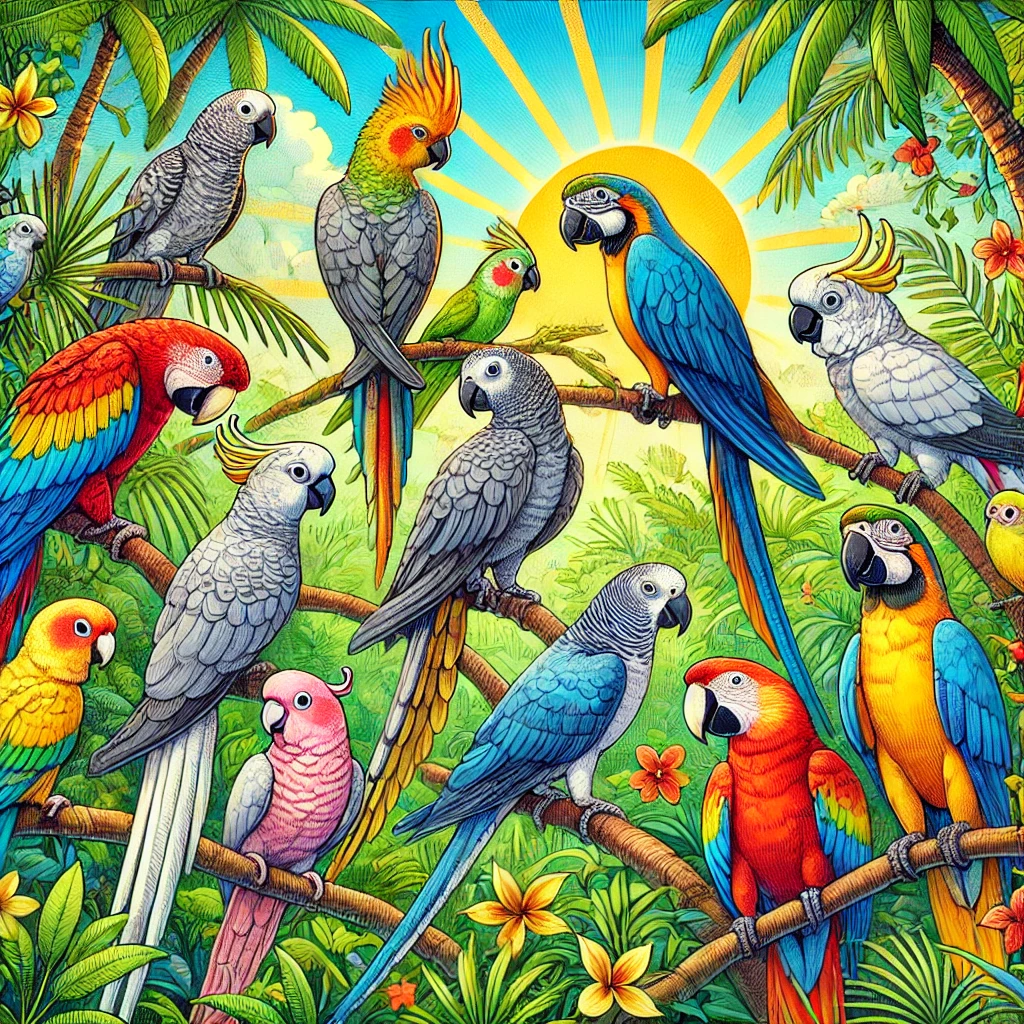 애완 앵무새의 종류