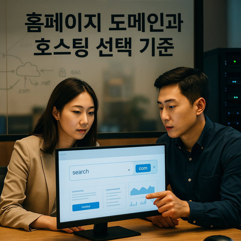 홈페이지 도메인과 호스팅 선택 기준