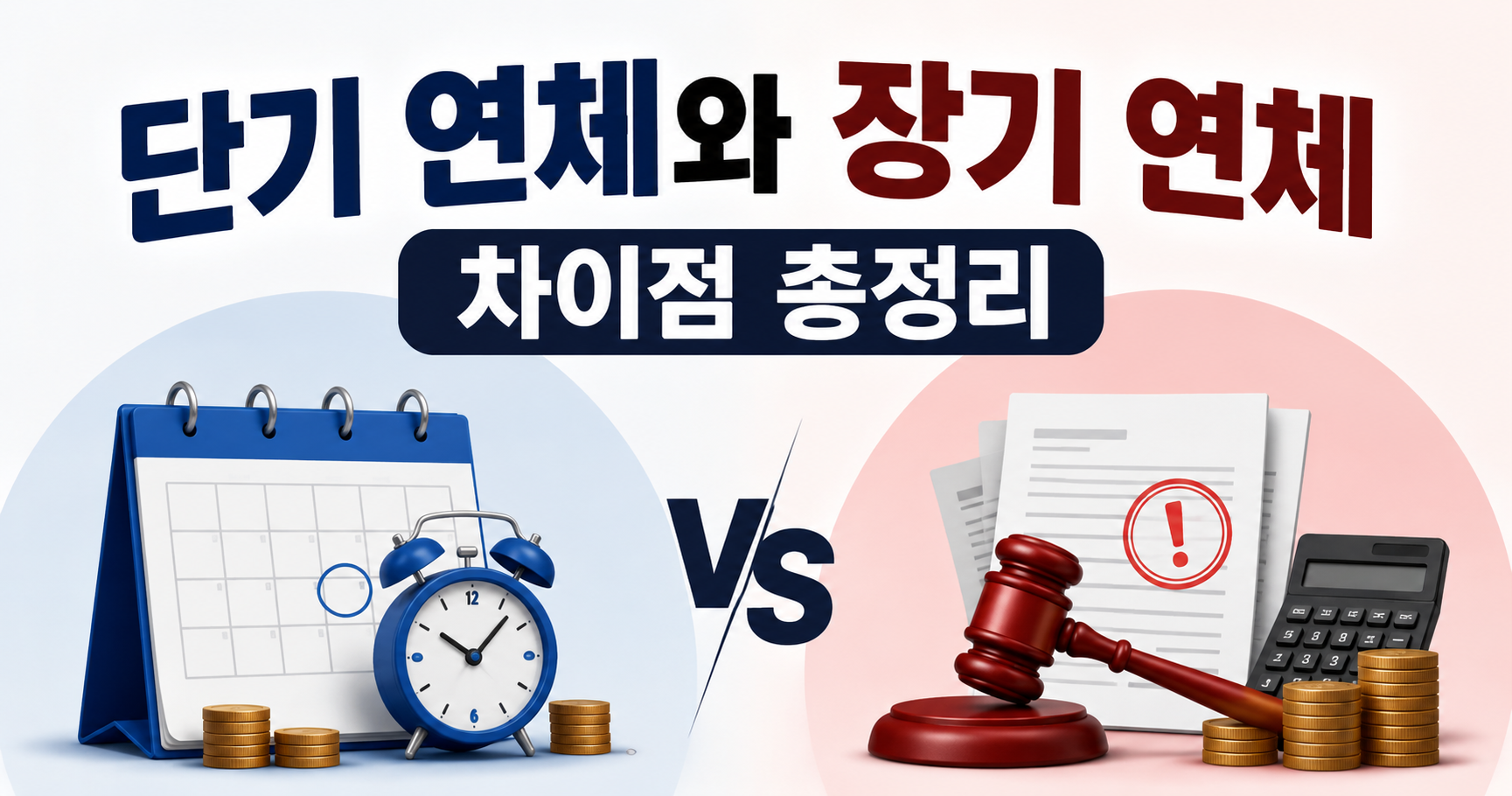 단기 연체와 장기 연체 차이점