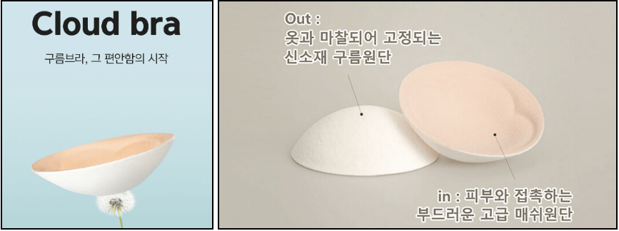 구름 브라 소재와 이미지