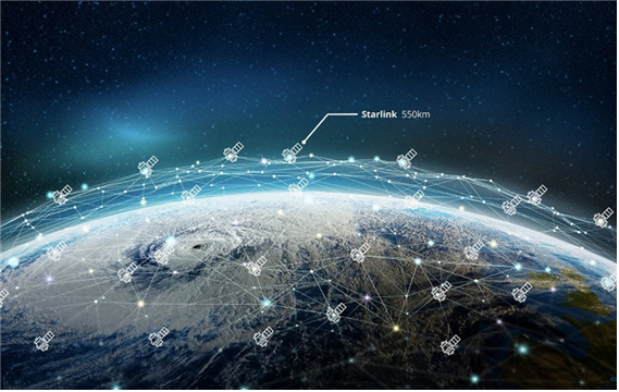 수많은-저궤도위성-스타링크