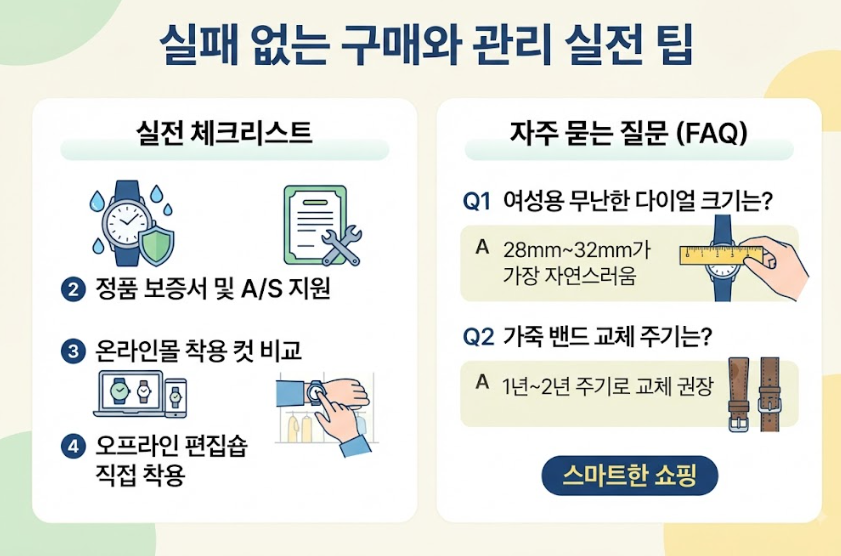 여자 손목시계 브랜드 추천