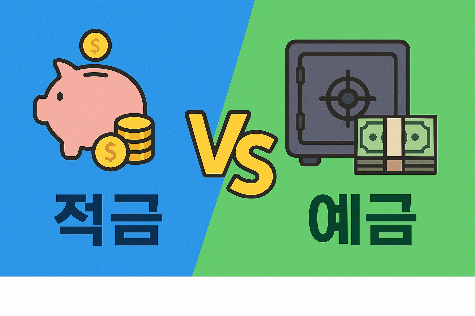 적금 vs 예금 차이