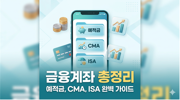 금융계좌 정리법 (예적금, CMA, ISA)