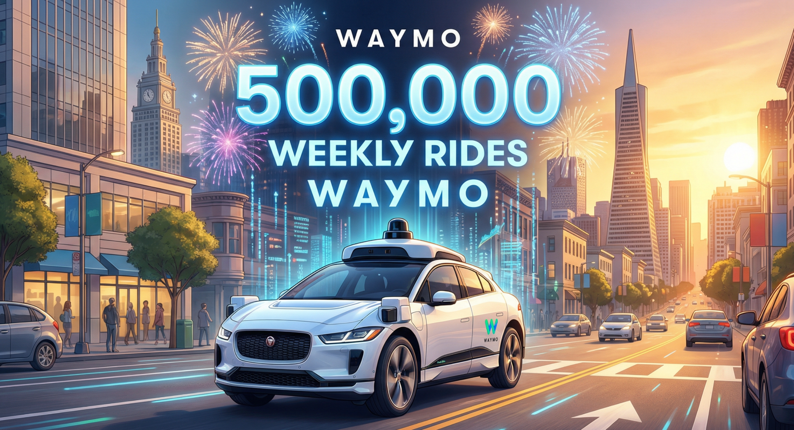 웨이모가 유료서비스 건수 50만건으로 자율주행 로보택시의 상업화가 가속되고 있습니다