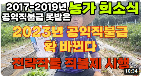 공익직불금 시행