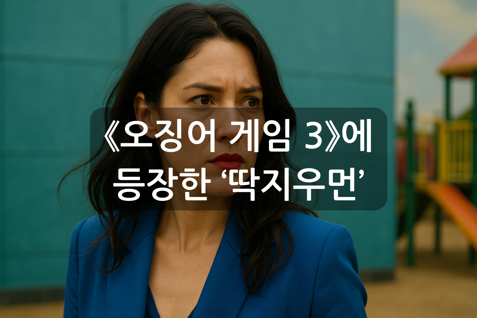 《오징어 게임 3》에 등장한 &lsquo;딱지우먼&rsquo;