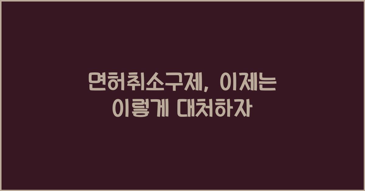 면허취소구제