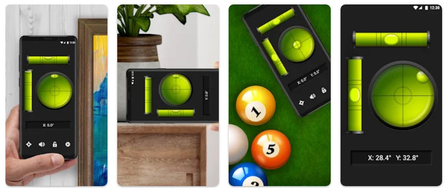 버블 수평계앱 기능