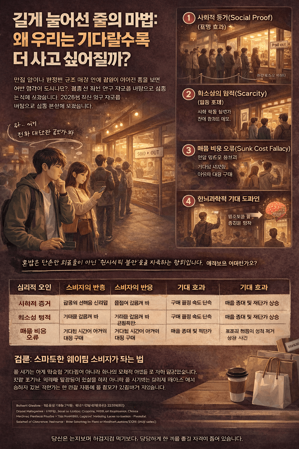 줄 서면 더 사고 싶어지는 이유 소비자 심리학의 숨겨진 트릭