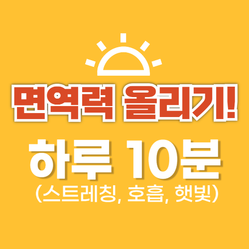 하루 10분 루틴으로 면역력 올리기 (스트레칭, 호흡, 햇빛)