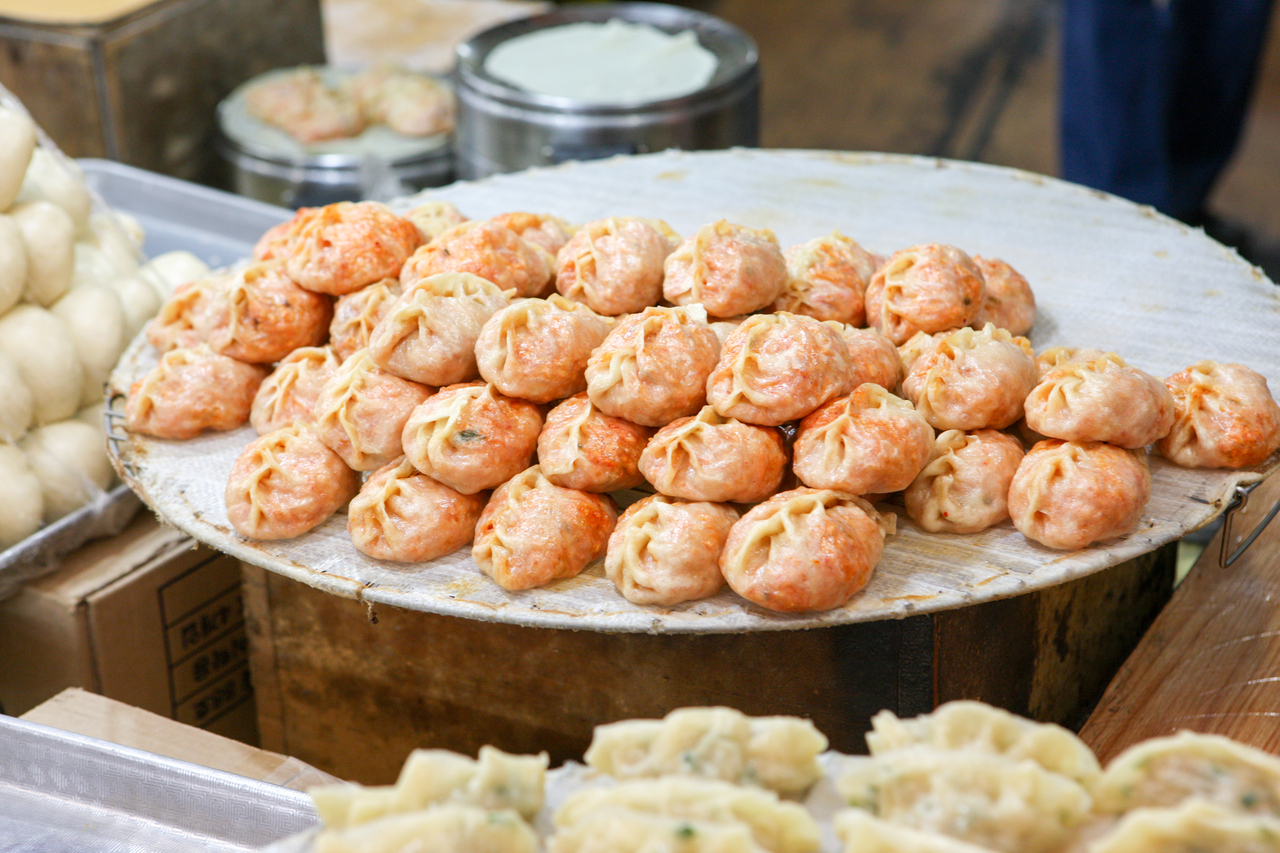 한국의 만두 예시