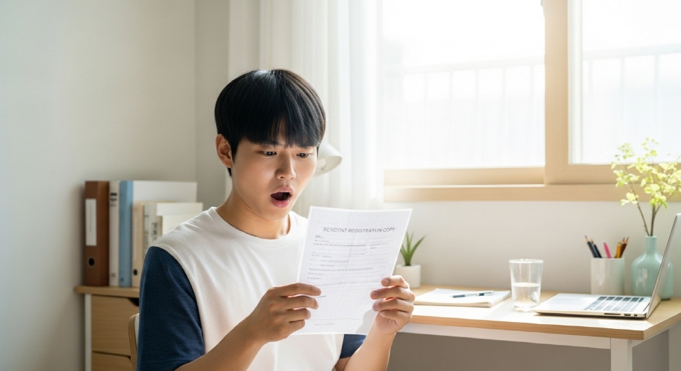 주소 실수한 청년