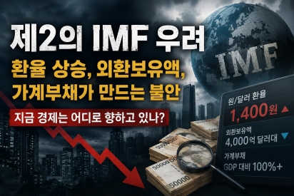 제2의 IMF 우려 (환율 상승, 외환보유액, 가계부채)