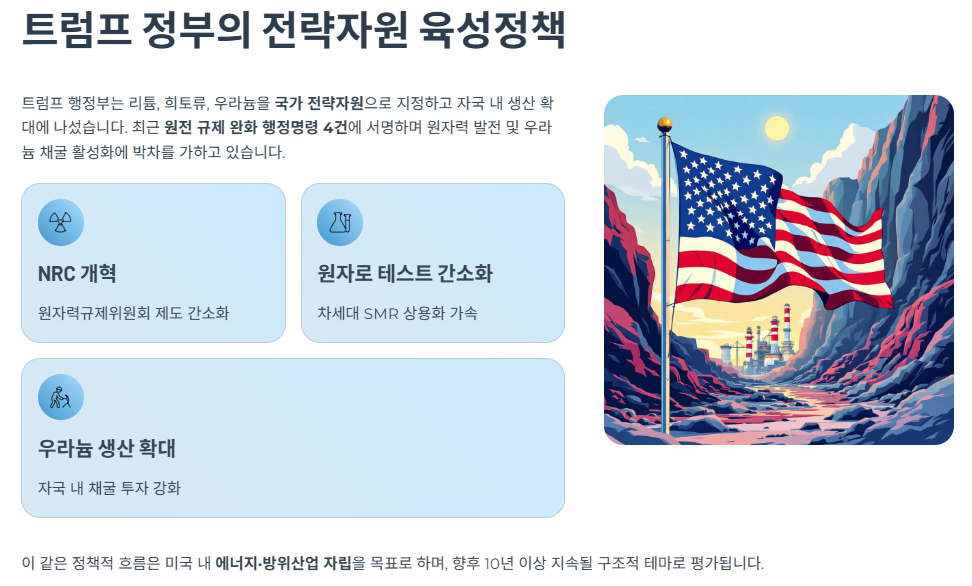 트럼프 정부의 전략자원 육성정책