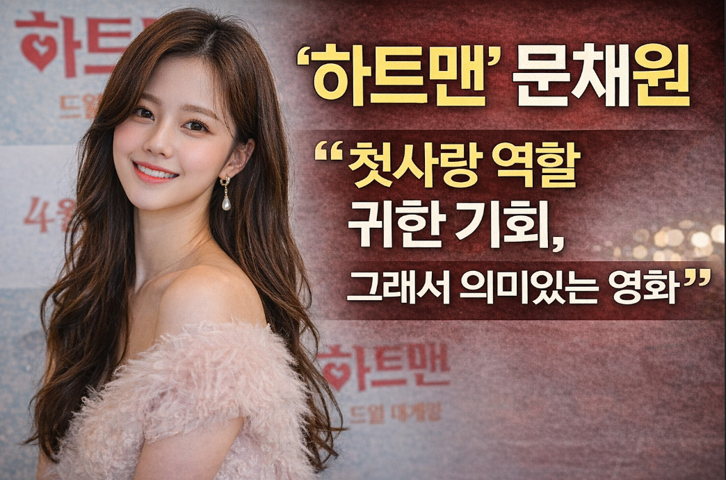 문채원 '하트맨' 첫사랑 역할 연기, 귀한 기회 이것만 알면 끝