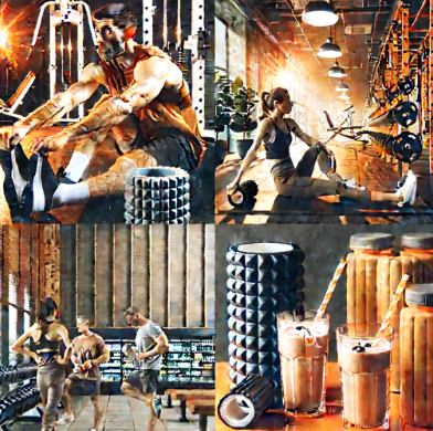 헬스 후 회복운동 관련 사진