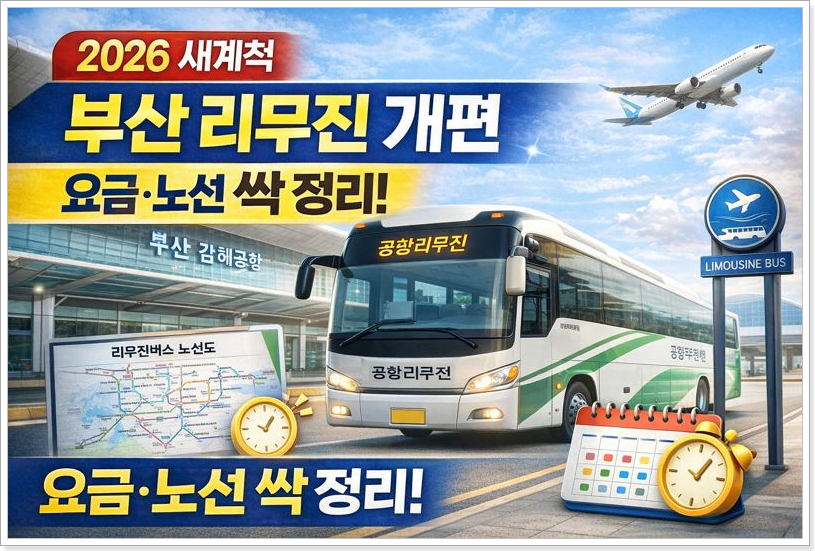 2026년 부산 공항리무진버스 개편