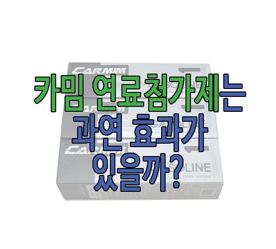 카밈 연료첨가제에 관한 글 보러 가기 링크 사진