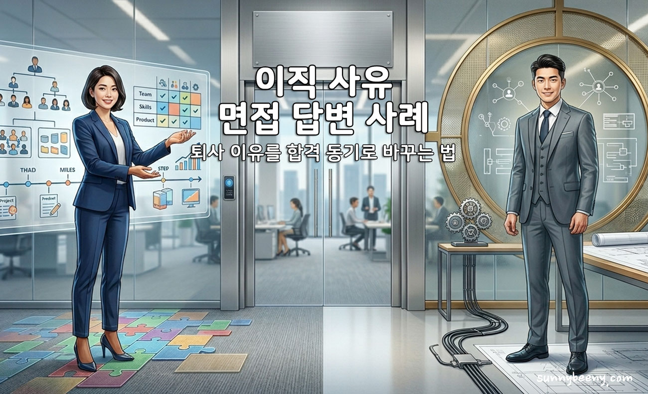 이직 사유 면접 답변 사례