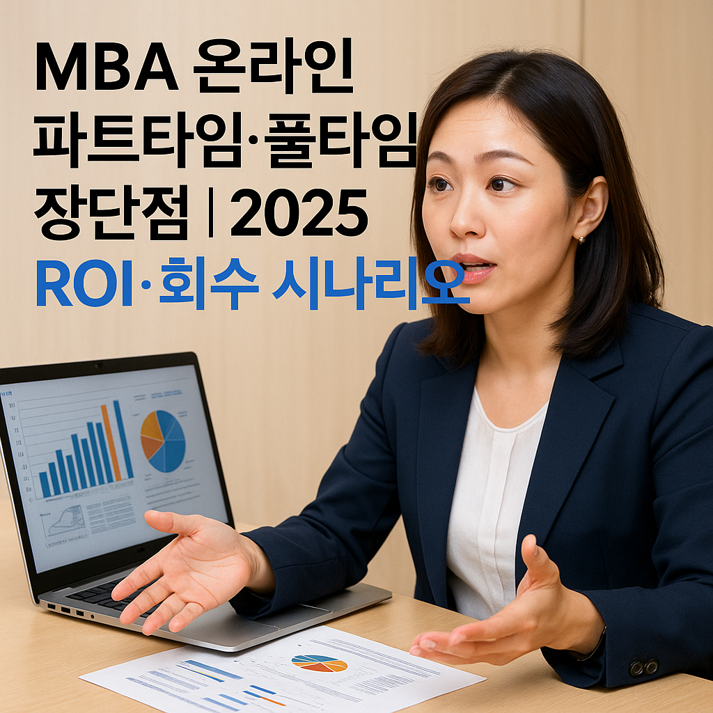 MBA 온라인 파트타임&middot;풀타임 장단점 ｜ 2025 ROI&middot;회수 시나리오