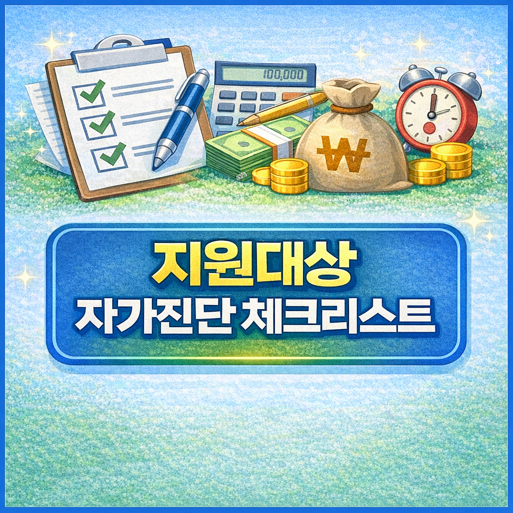 지원대상 자가진단 체크리스트