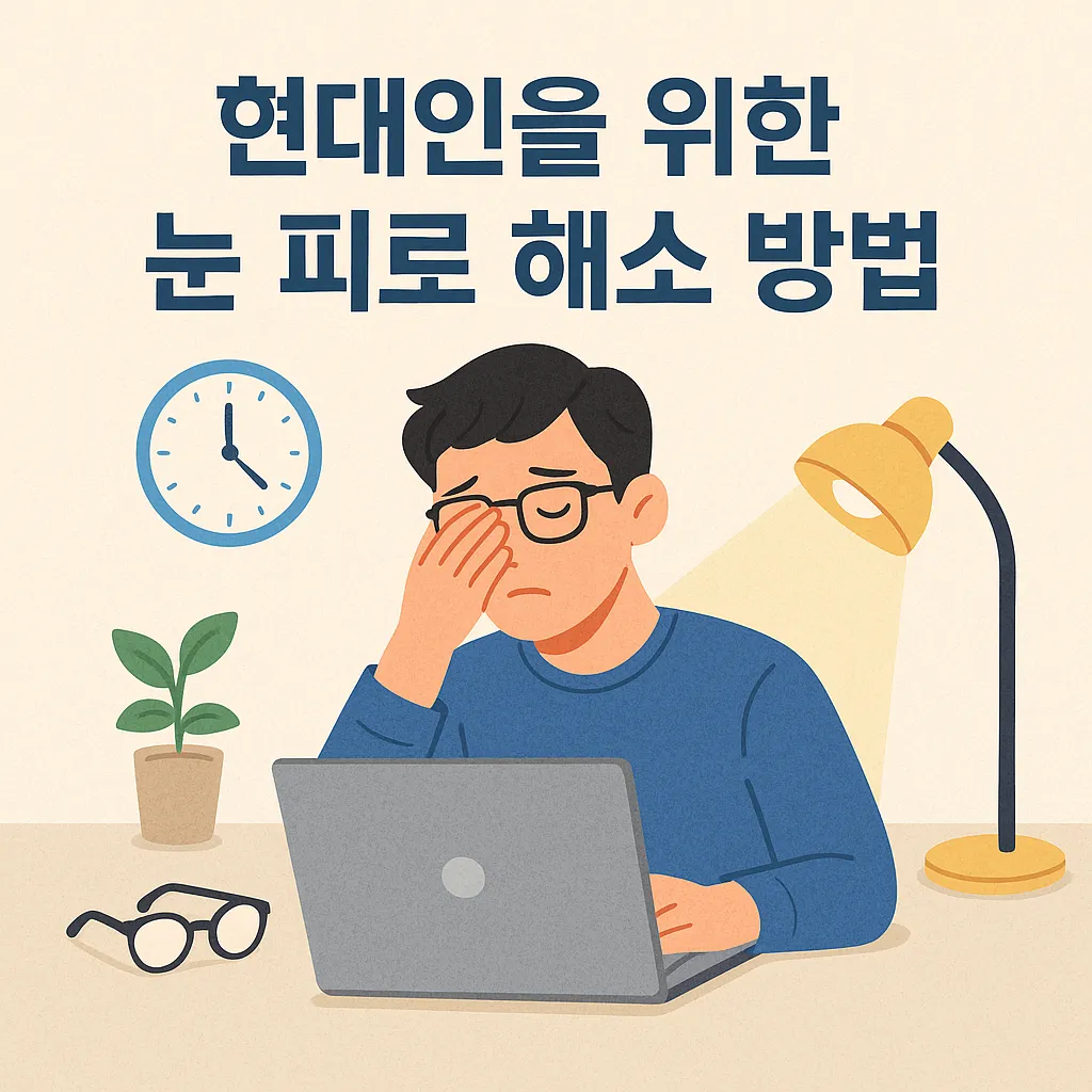 현대인을 위한 눈 피로 해소 방법