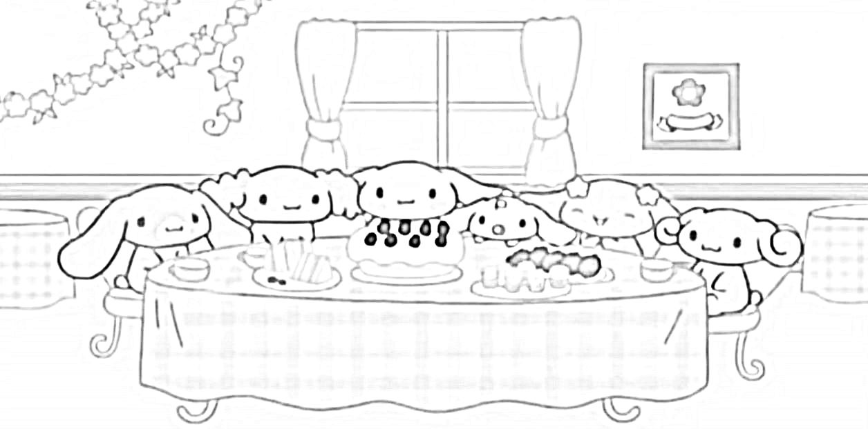 시나모롤 색칠공부