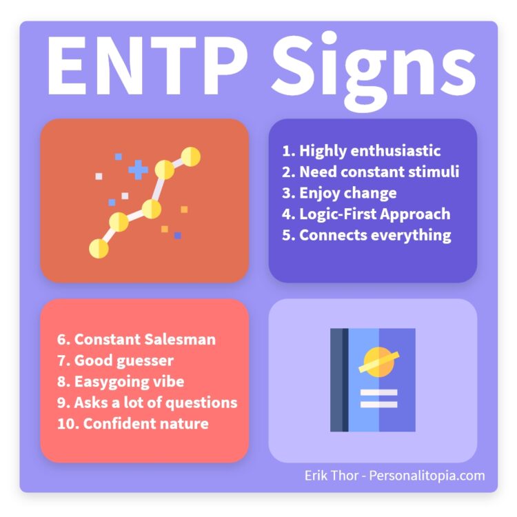 ENTP 성격 유형의 대표적인 특징