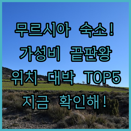 스페인 무르시아 숙소 추천 TOP 5..