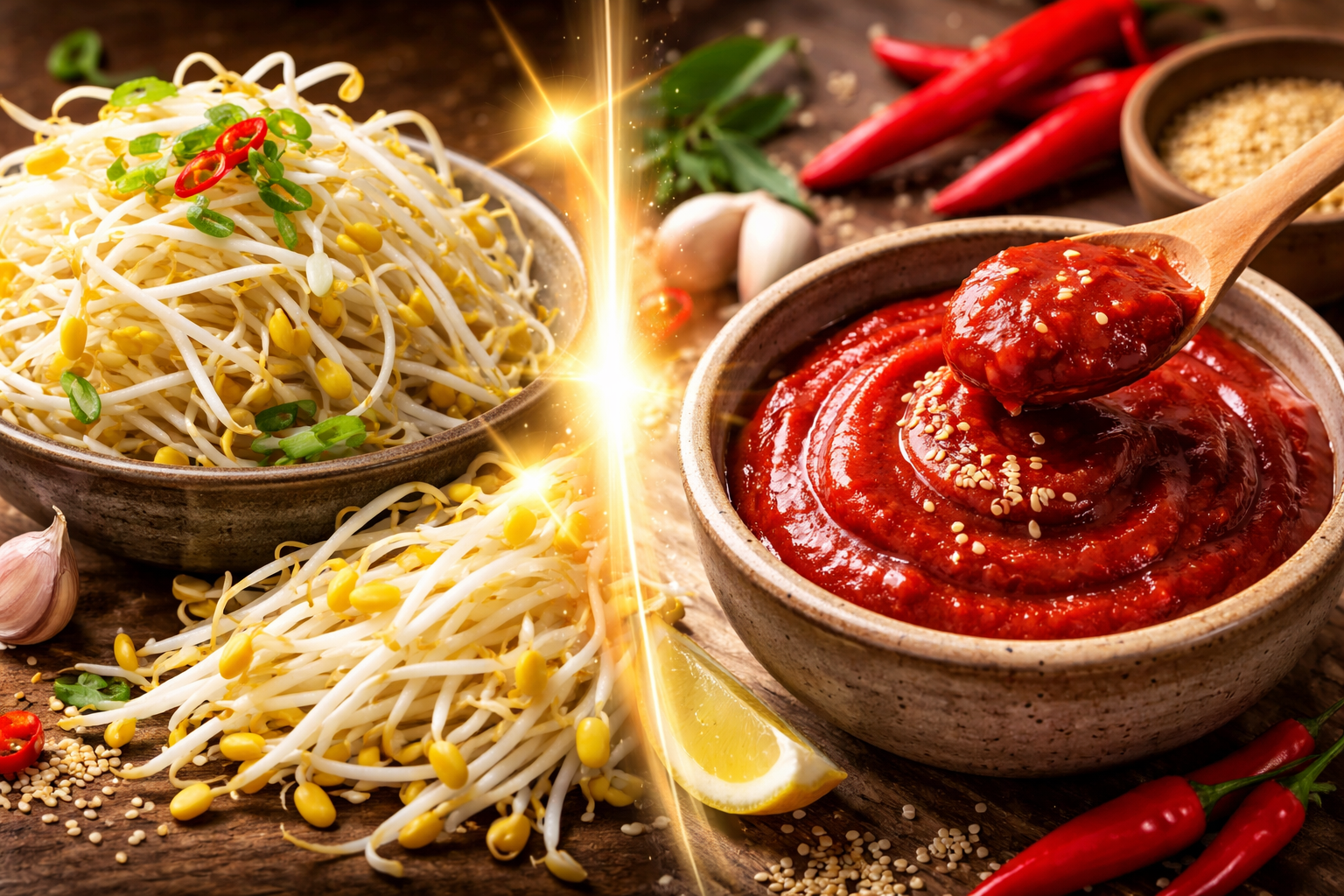 콩나물과 고추장