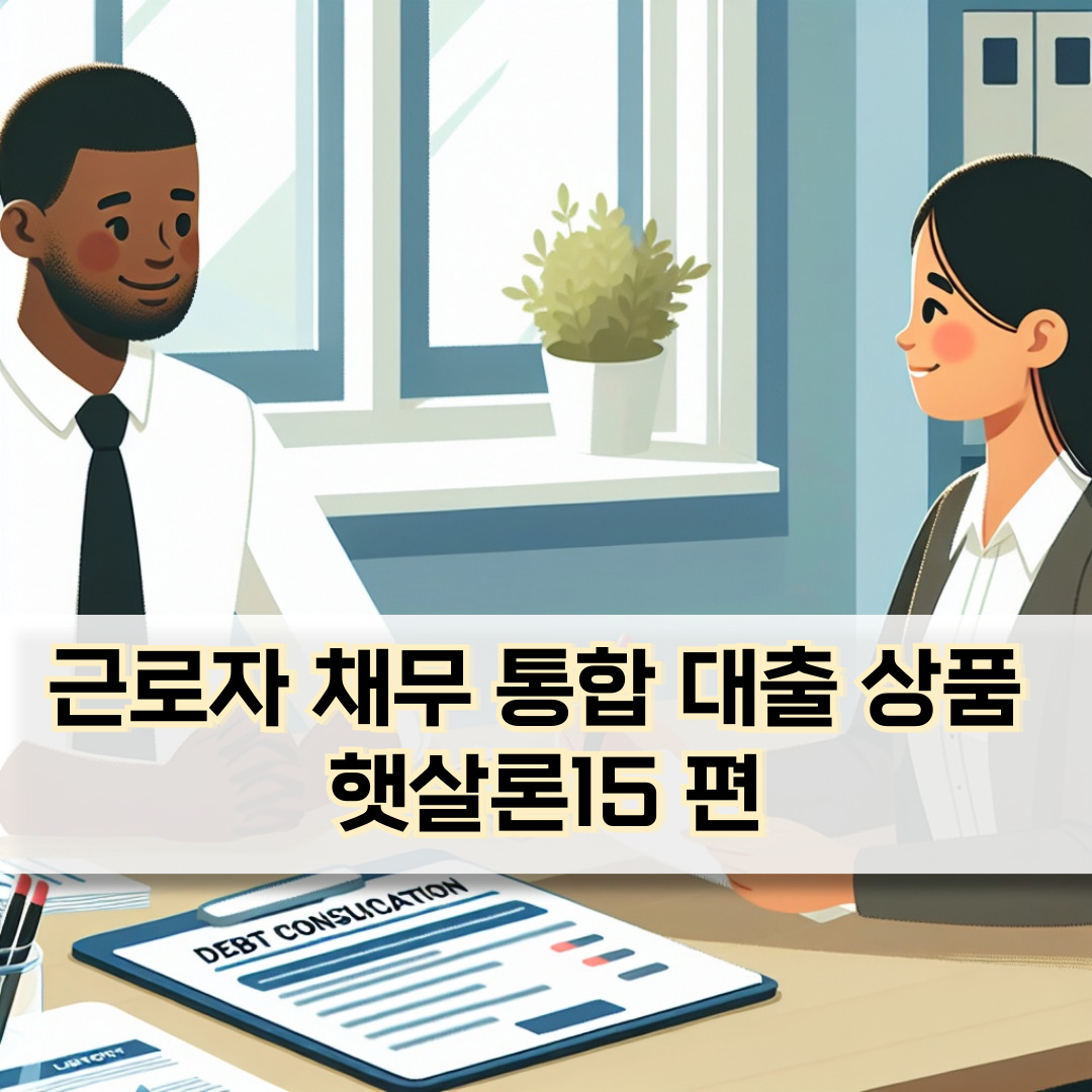 근로자 채무 통합 햇살론15, 재정 부담을 줄이는 현실적인 해결책