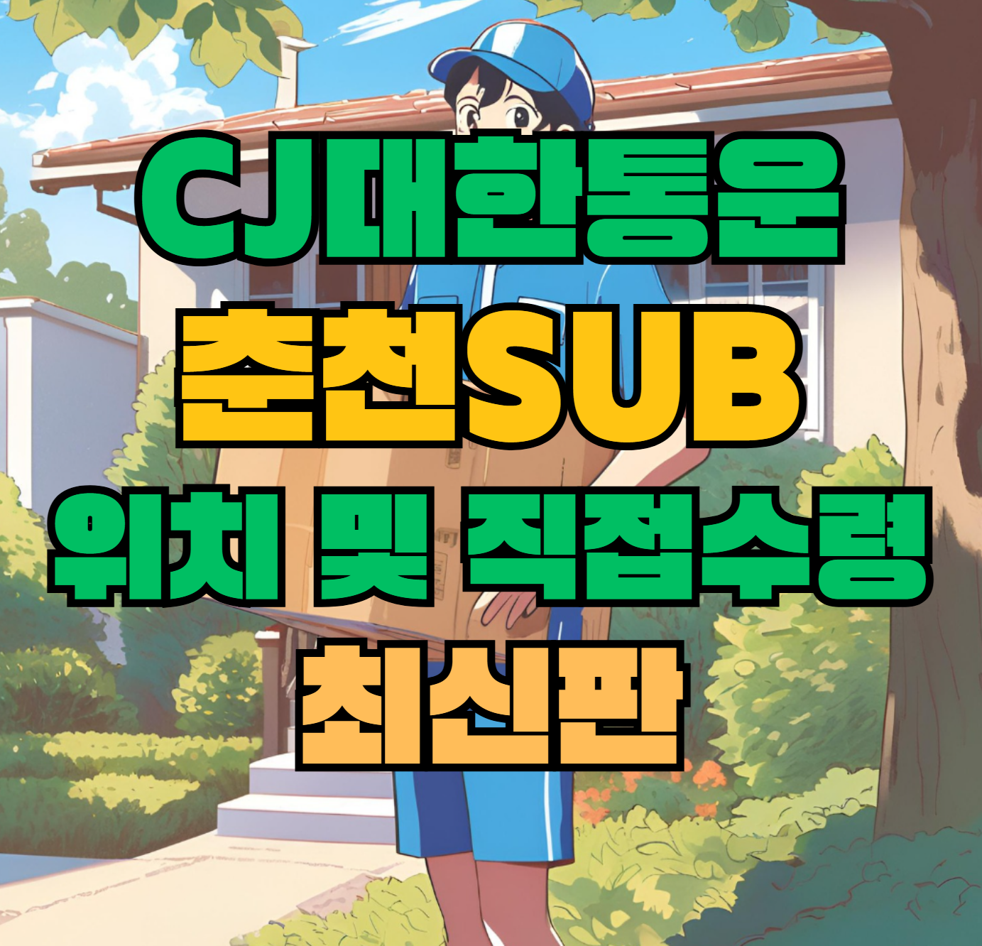 CJ대한통운 춘천sub 허브 서브 터미널 위치 및 상품 수령 방법 최신판