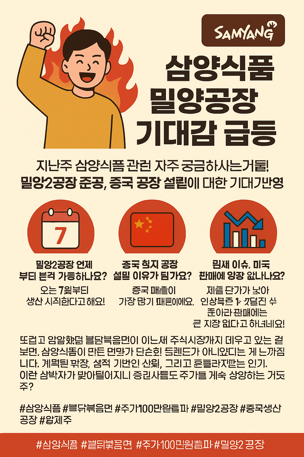삼양식품, 황제주로 우뚝! 🔥 불닭의 불길은 꺼지지 않았다!