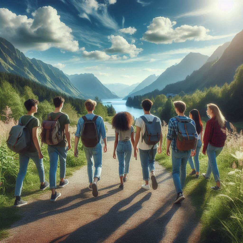 단체-여행중인-일행들