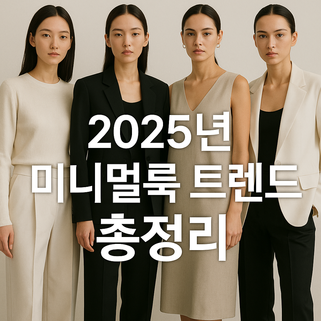 2025 미니멀룩 트렌드 총정리! 스타일링 팁부터 코디 예시까지