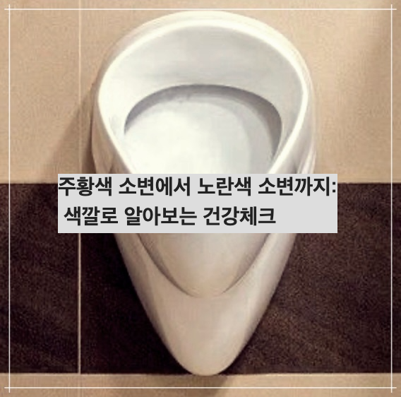 주황색 소변에서 노란색 소변까지: 색깔로 알아보는 건강체크