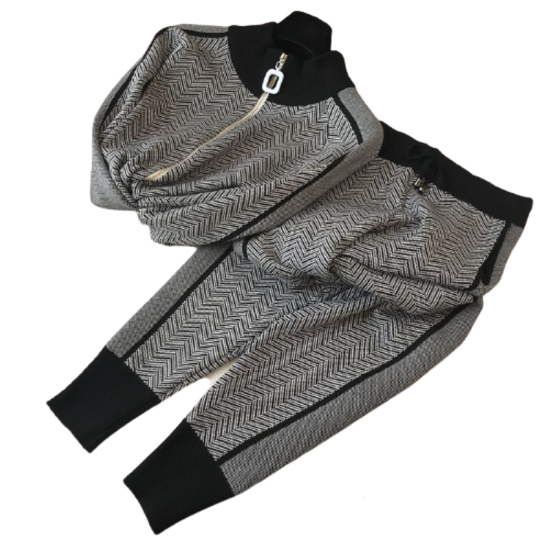 여성 니트 트레이닝복 세트