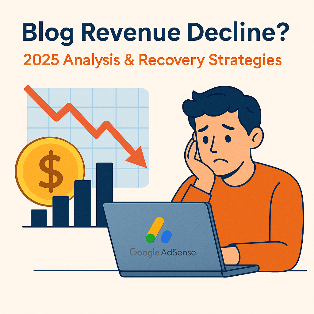 블로그 수익 급감? 2025년 최신 분석과 회복 전략 (애드센스 수익 극대화)
