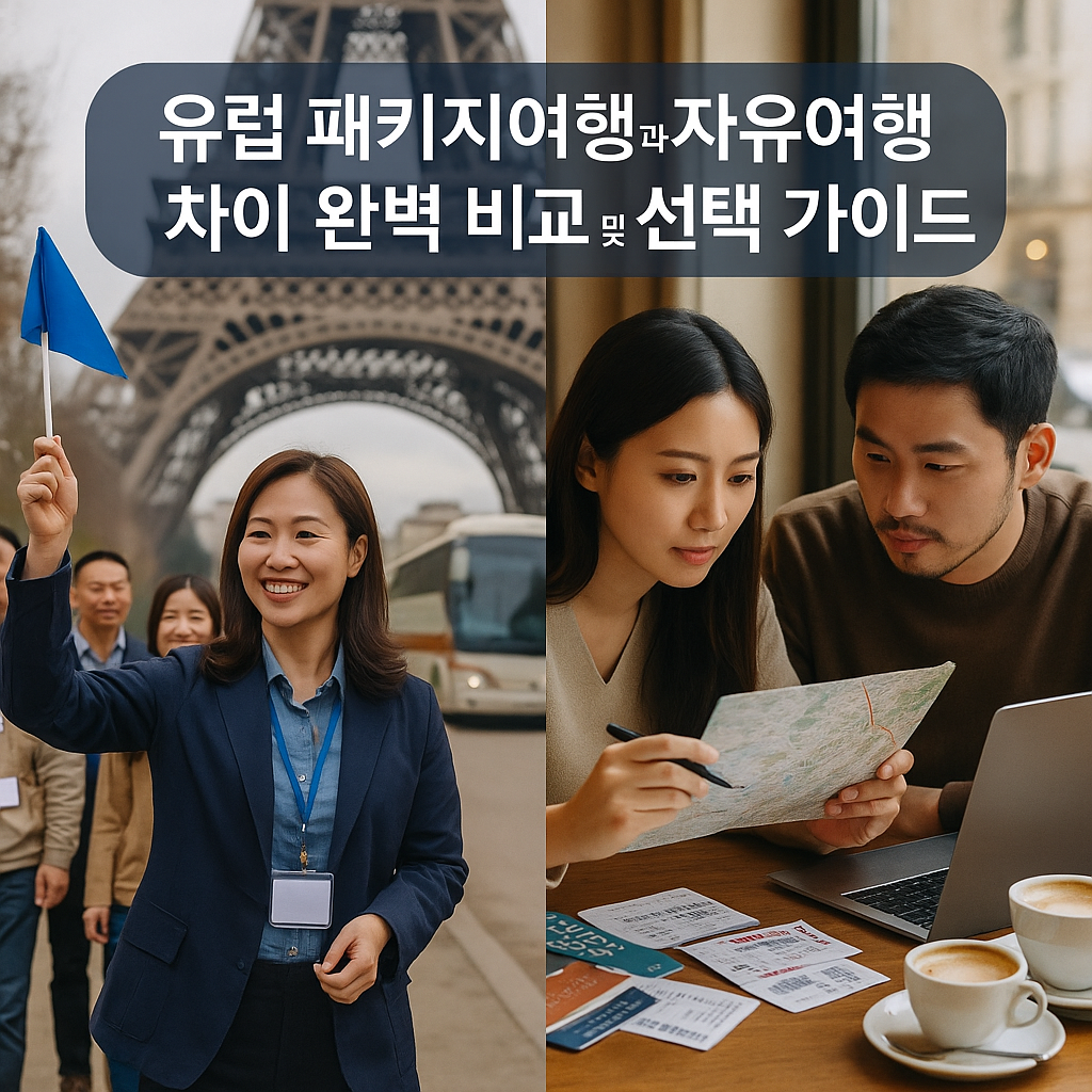 유럽 패키지여행과 자유여행 차이 완벽 비교 및 선택 가이드