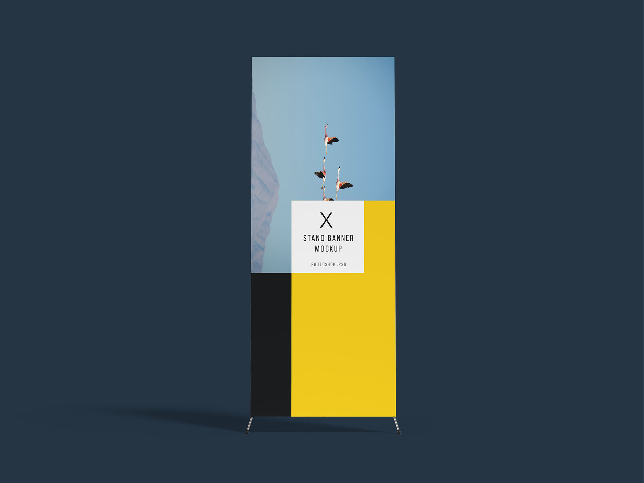 X-Stand Banner Mockup(X배너 목업)