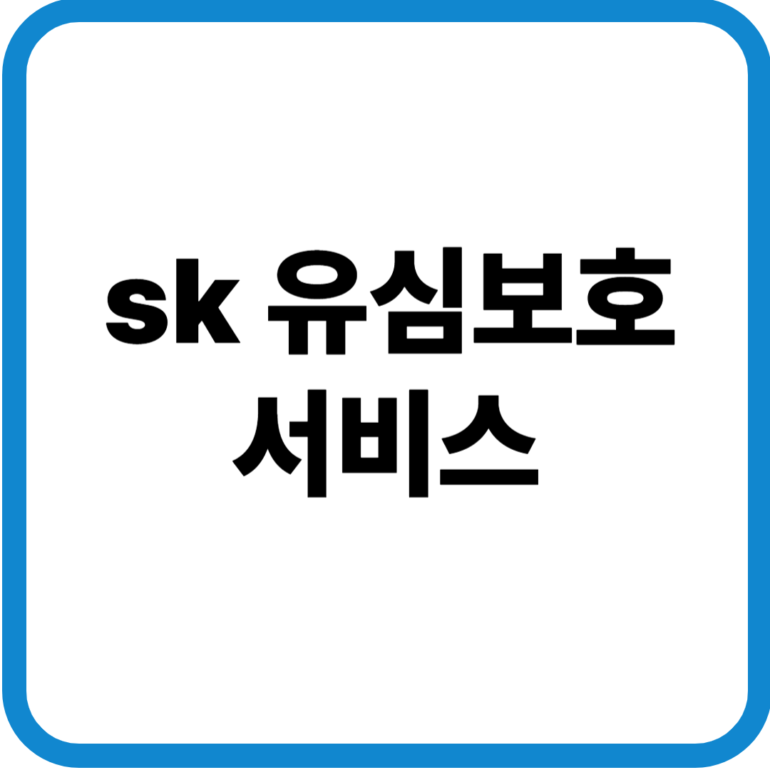 sk 유심보호서비스 가입방법 해지 요금 총정리