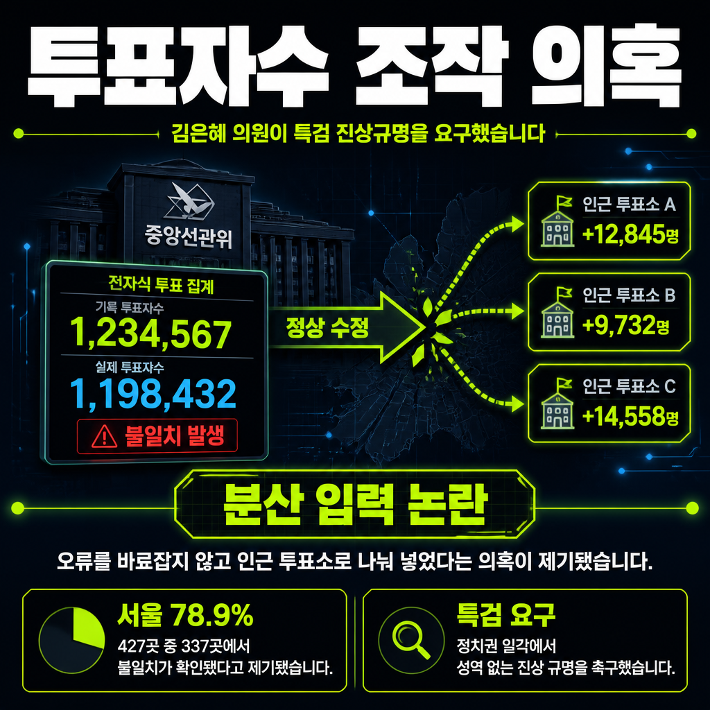 투표자수 조작 의혹