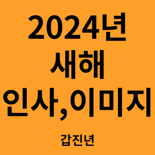 2024년 해해 인사, 이미지